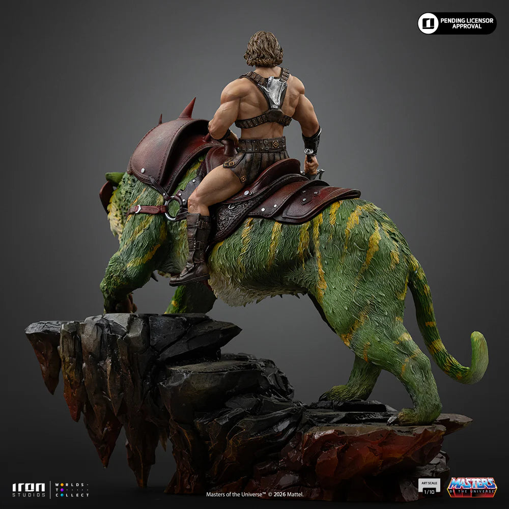 He-Man und Battle Cat Statue – Masters of the Universe Film – Deluxe-Kunstmaßstab 1:10