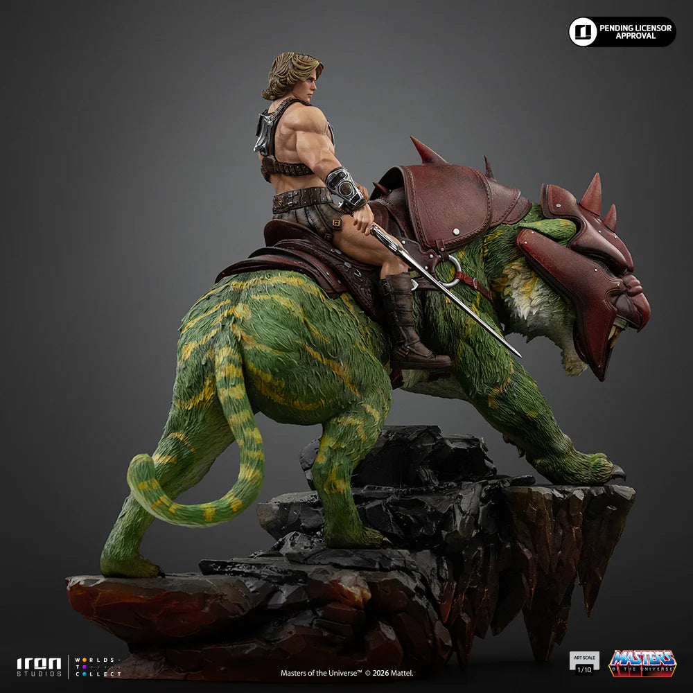 He-Man und Battle Cat Statue – Masters of the Universe Film – Deluxe-Kunstmaßstab 1:10