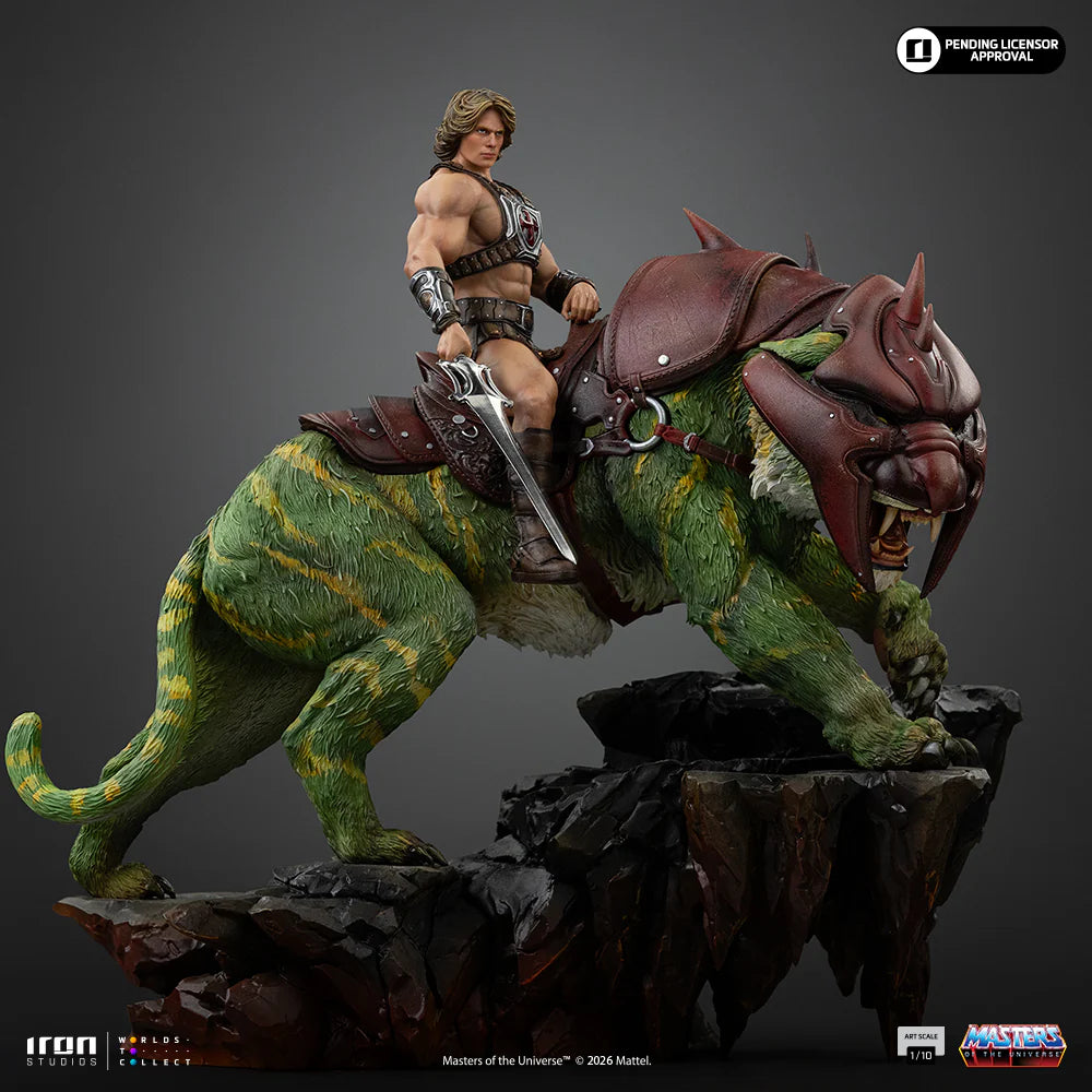 He-Man und Battle Cat Statue – Masters of the Universe Film – Deluxe-Kunstmaßstab 1:10