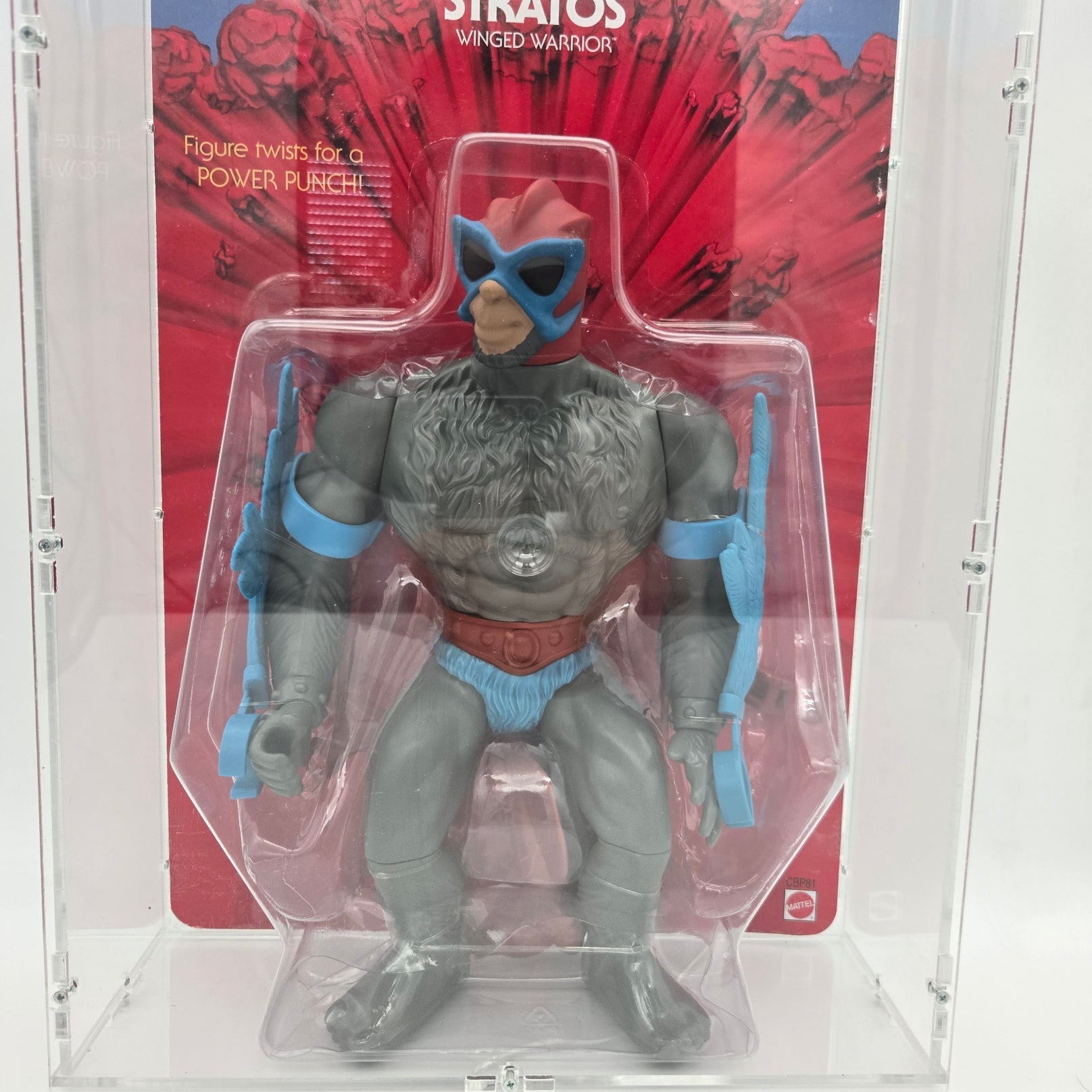 Master of the Universe 12" GIANTS Actionfigur Stratos 2014 *SORA-CASE (Riss)*
