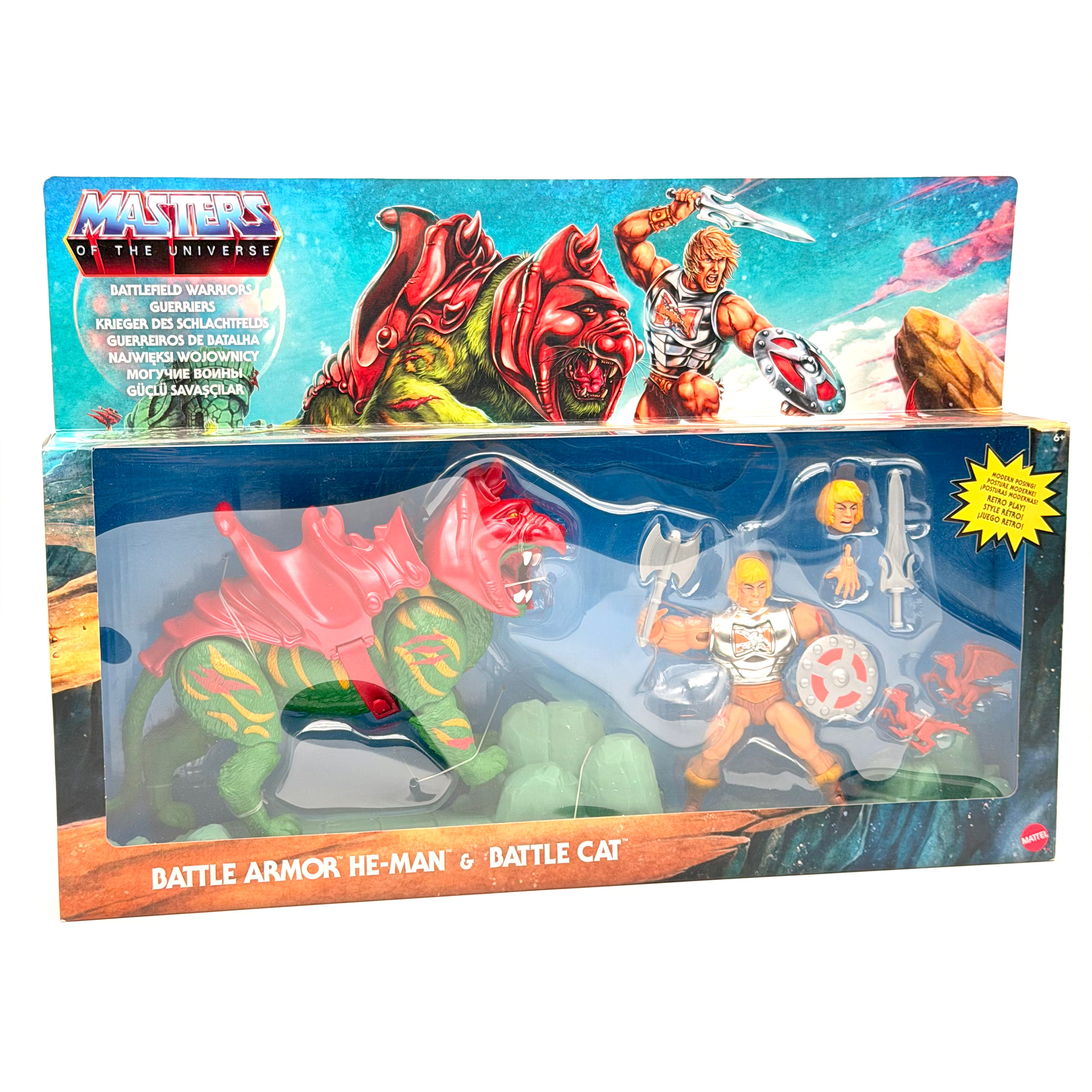 Masters of the Universe Origins – Battle Armor He-Man & Battle Cat (Battlefield Warriors) – US-Box