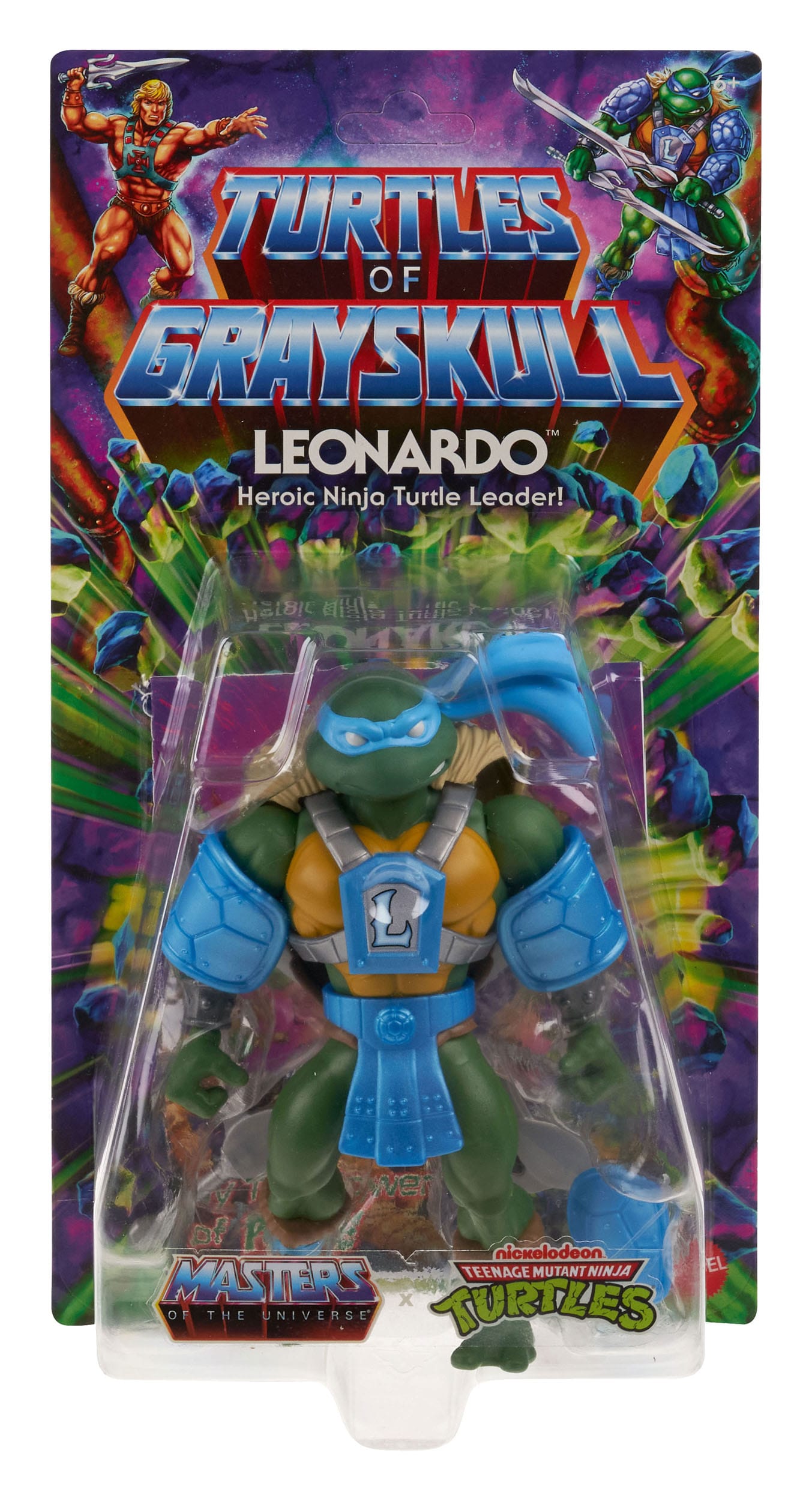 MOTU x TMNT: Turtles of Grayskull Actionfigur Leonardo 14 cm