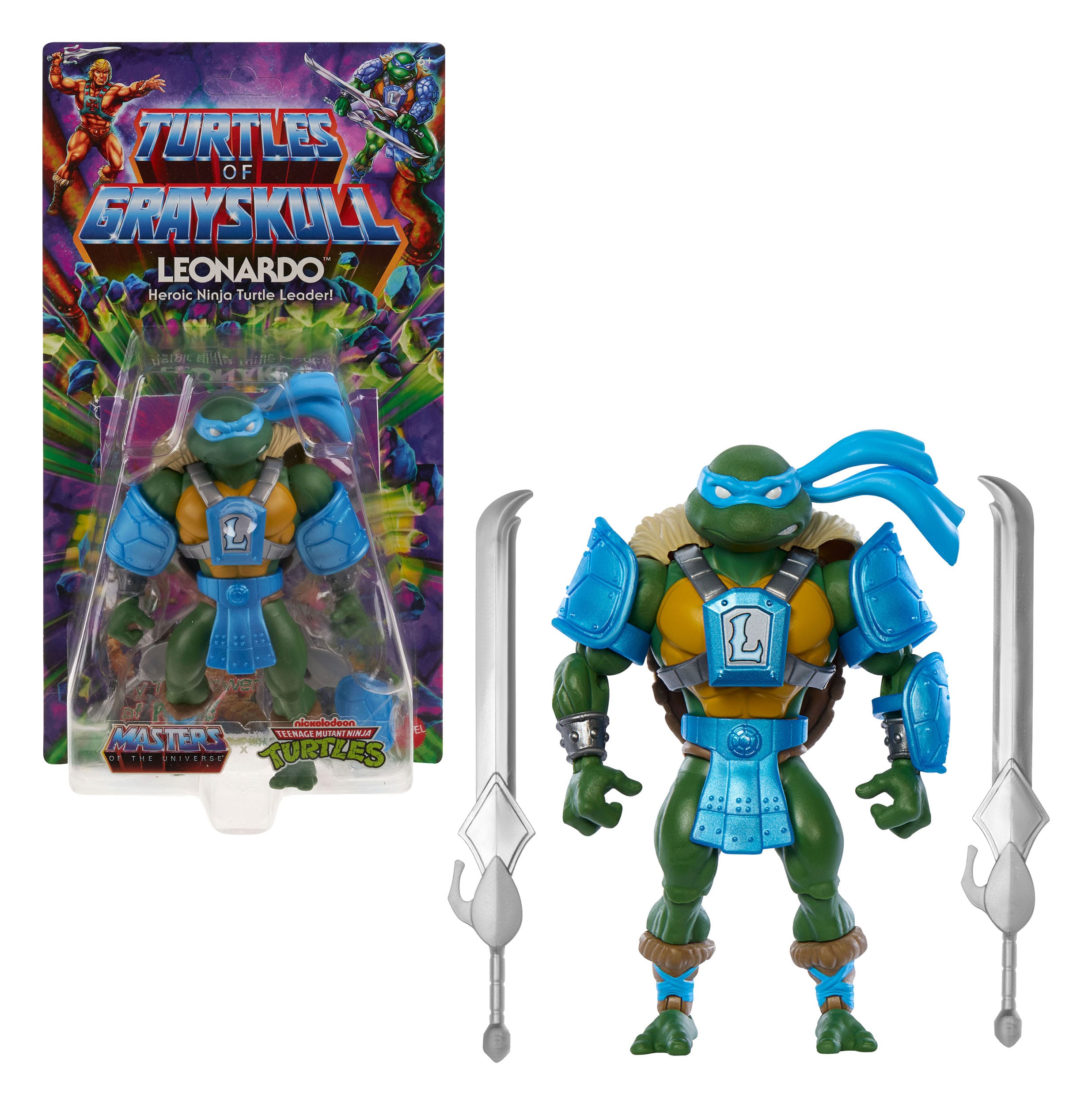 MOTU x TMNT: Turtles of Grayskull Actionfigur Leonardo 14 cm