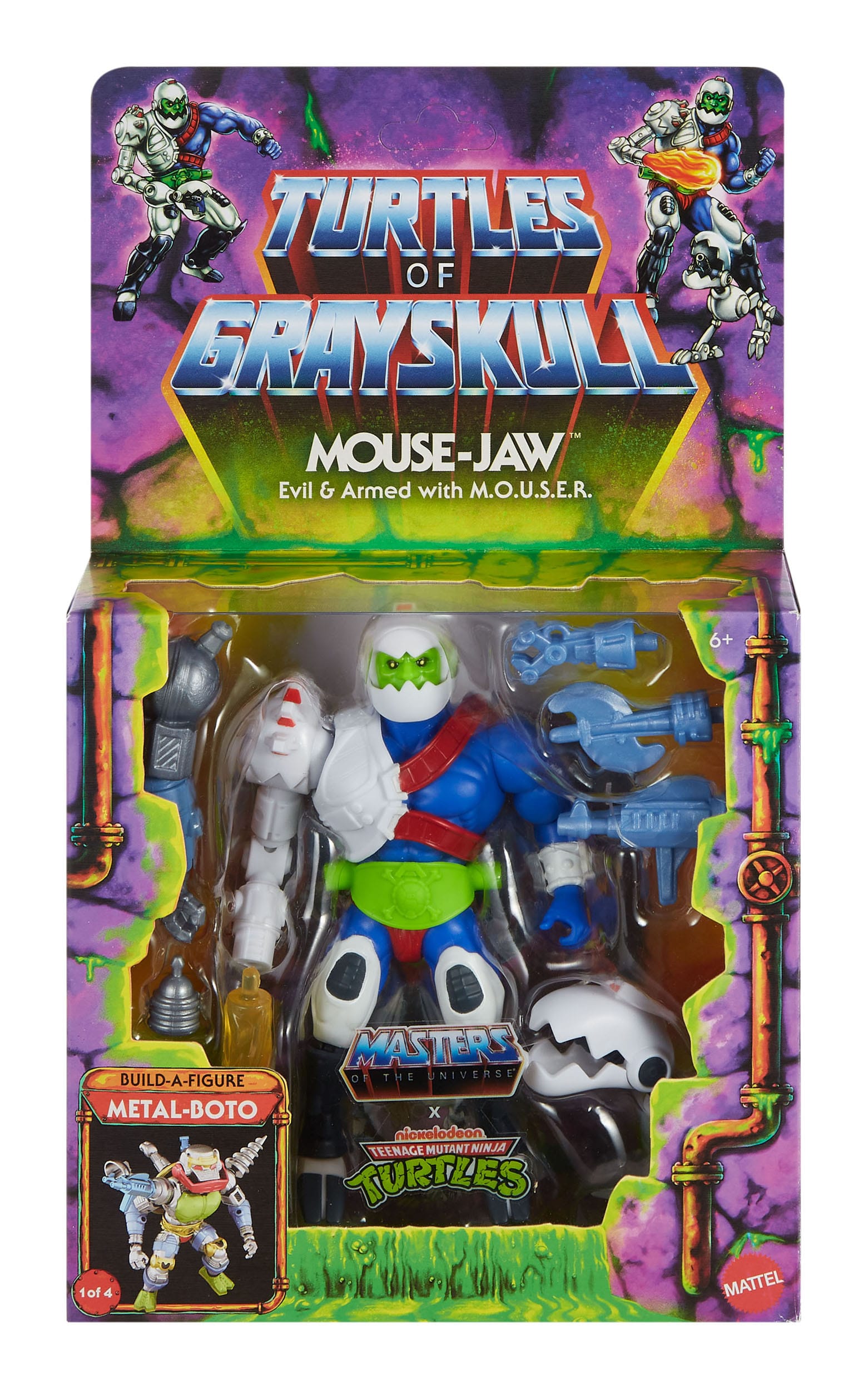 MOTU x TMNT: Turtles of Grayskull Deluxe Actionfigur Mouse-Jaw 14 cm