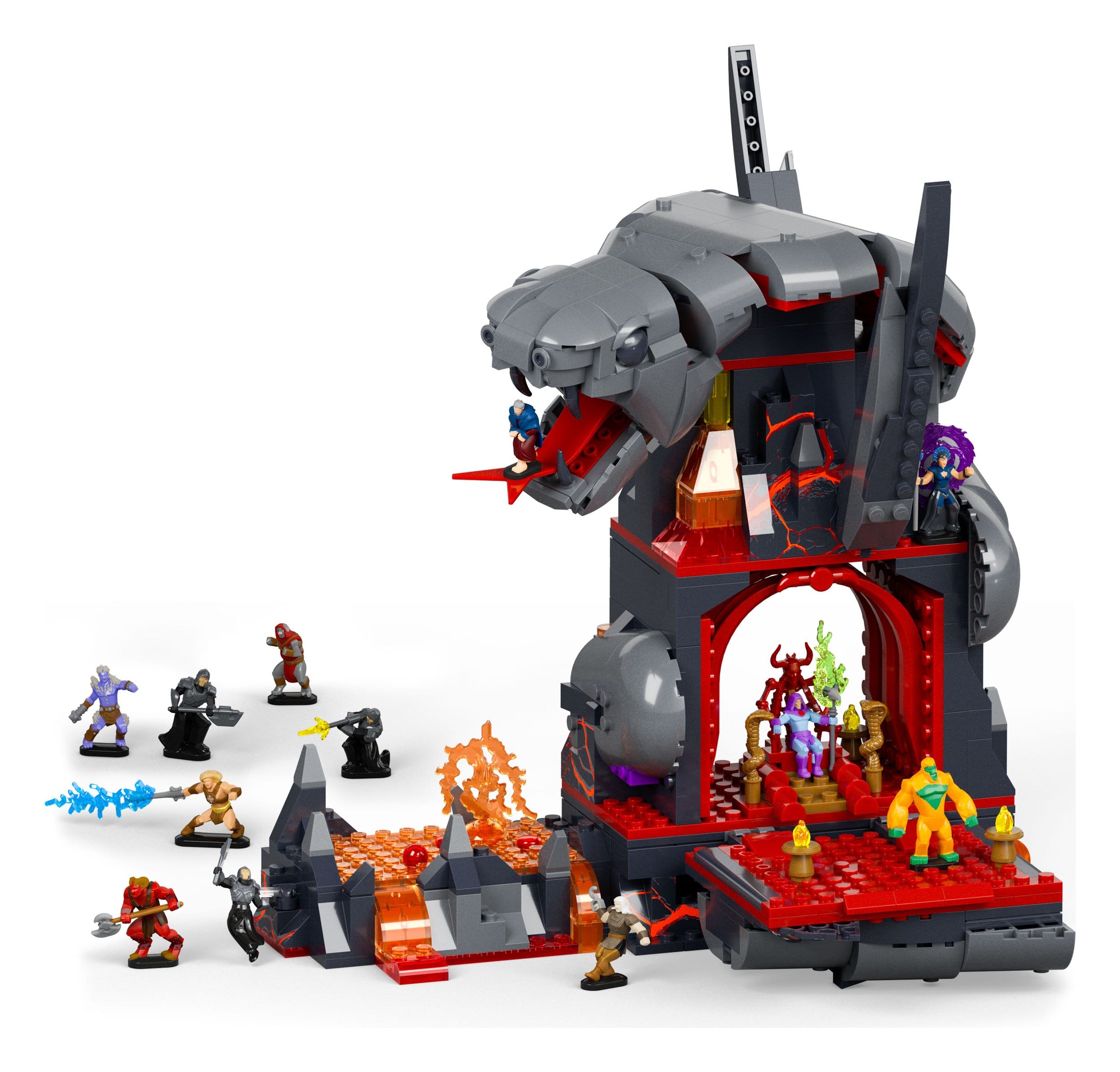 Masters of the Universe Mattel Brick Shop Bauset Snake Mountain