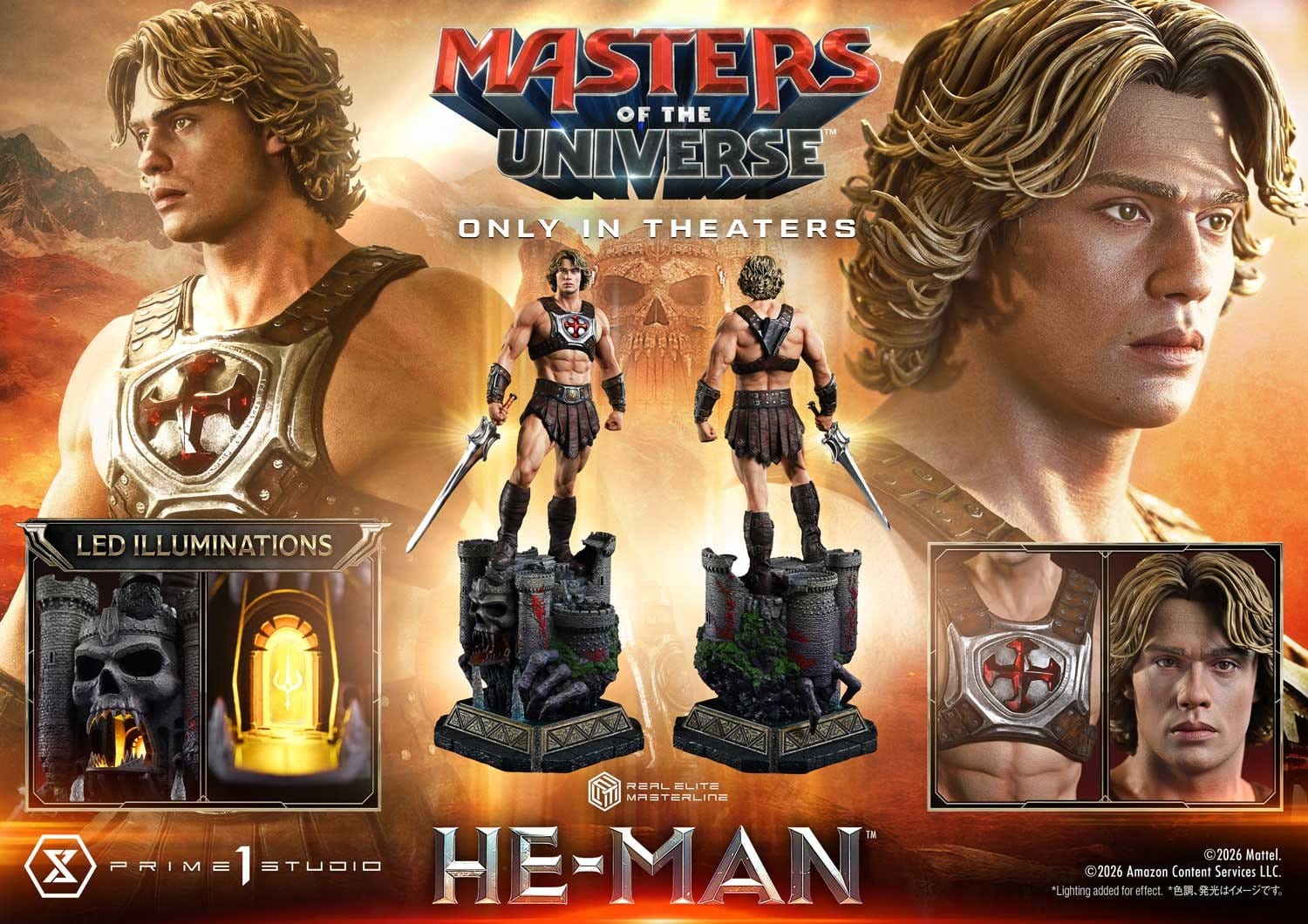 PRE-ORDER: Masters of the Universe (2026 Film) Real Elite Masterline Series Statue 1/3 He-Man 93 cm