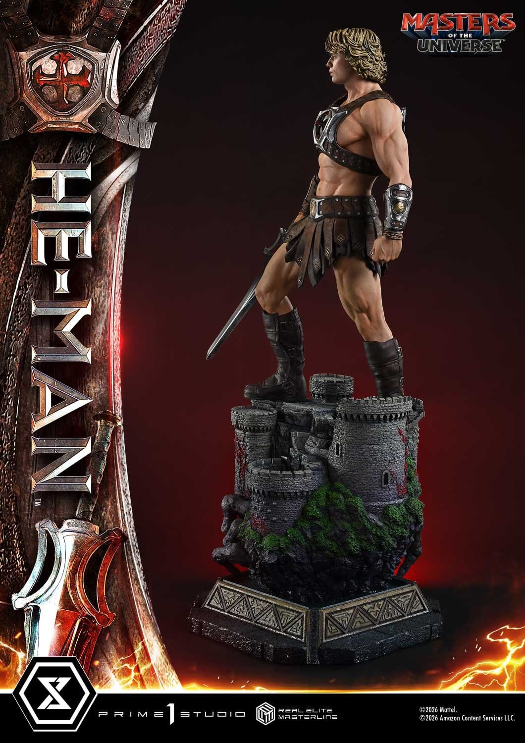 PRE-ORDER: Masters of the Universe (2026 Film) Real Elite Masterline Series Statue 1/3 He-Man Deluxe Version 117 cm