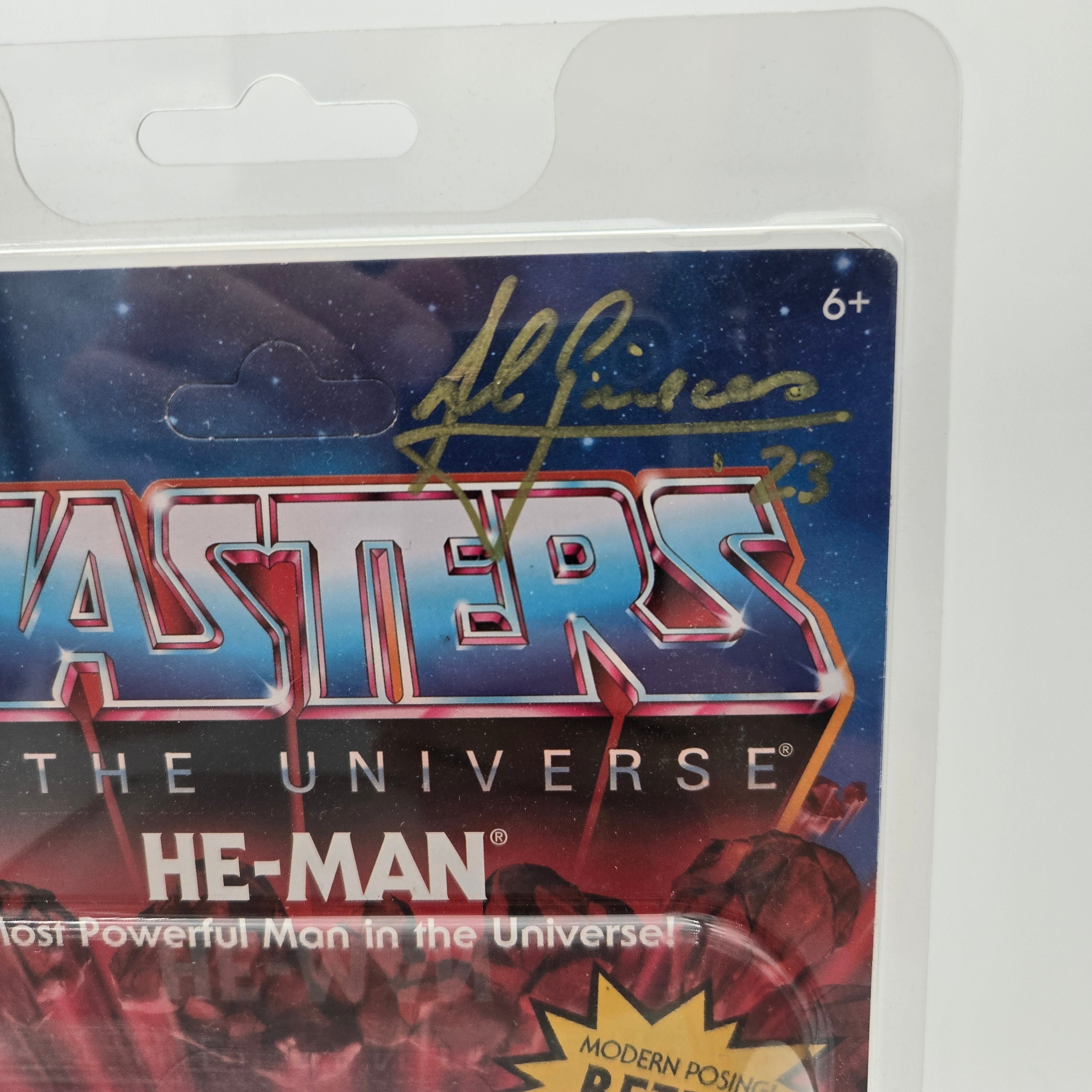 Masters of the Universe Origins - He-Man Vintage Kopf mit Autogramm von Axel Gimenez 2023