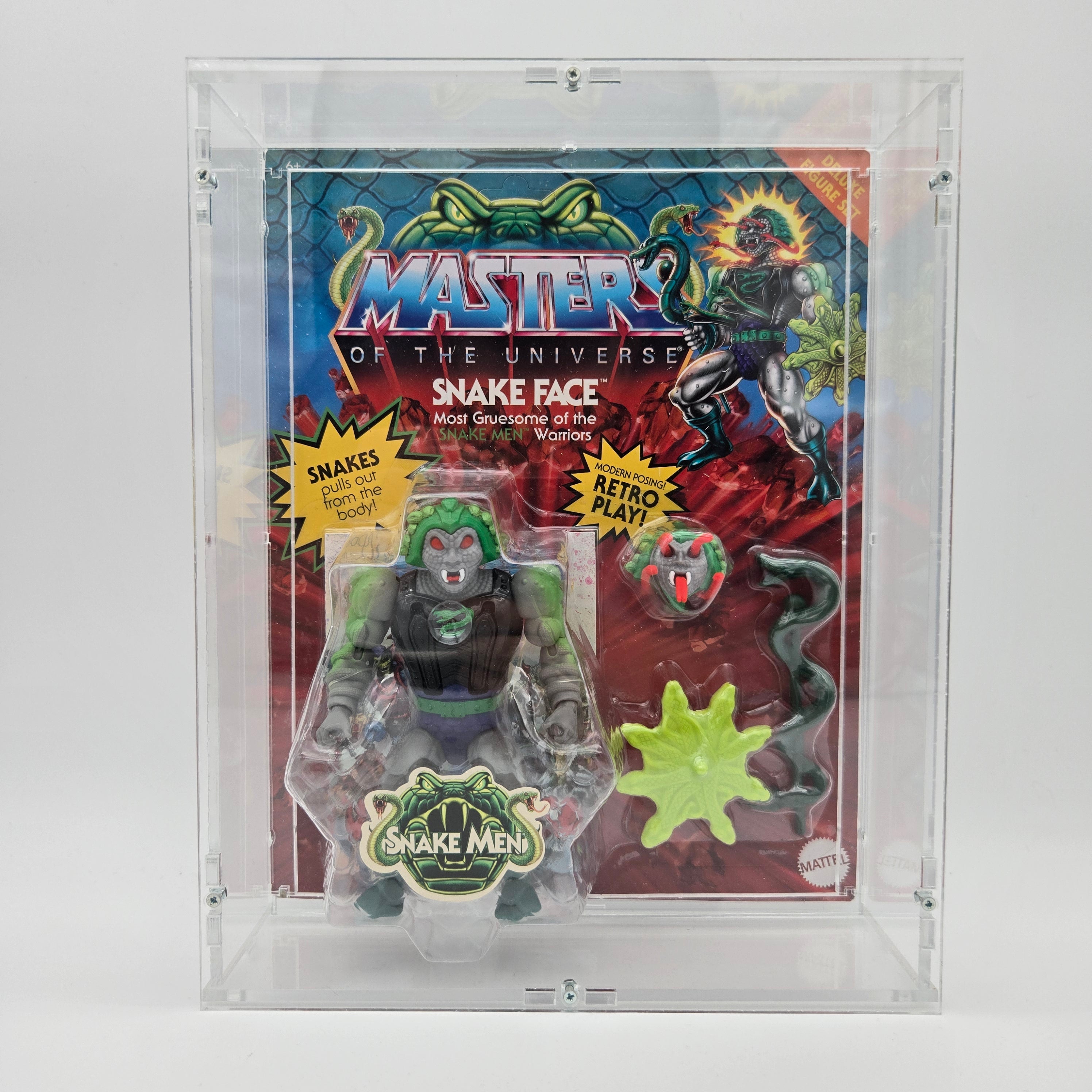 Masters of the Universe Origins - Deluxe Snake Face "Collector Grade" (Original Shipper)(mehrere Varianten)