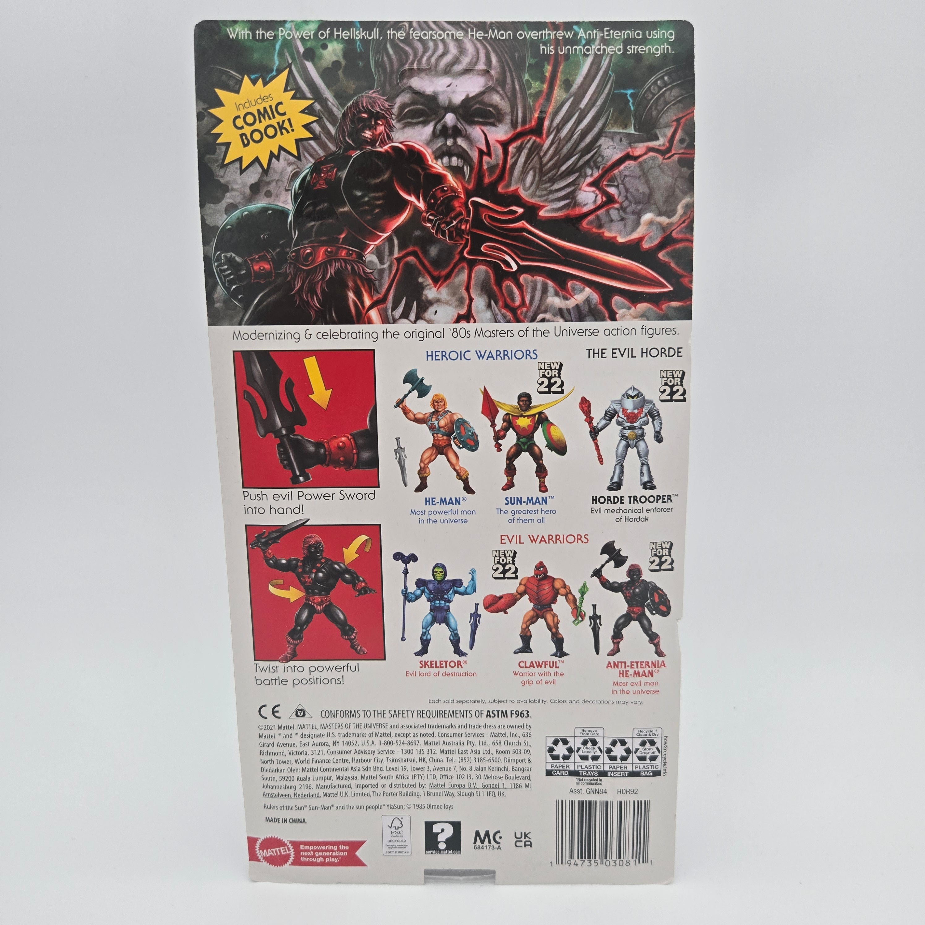 Masters of the Universe Origins - Anti Eternia He-Man "Collector Grade" (Original Shipper)