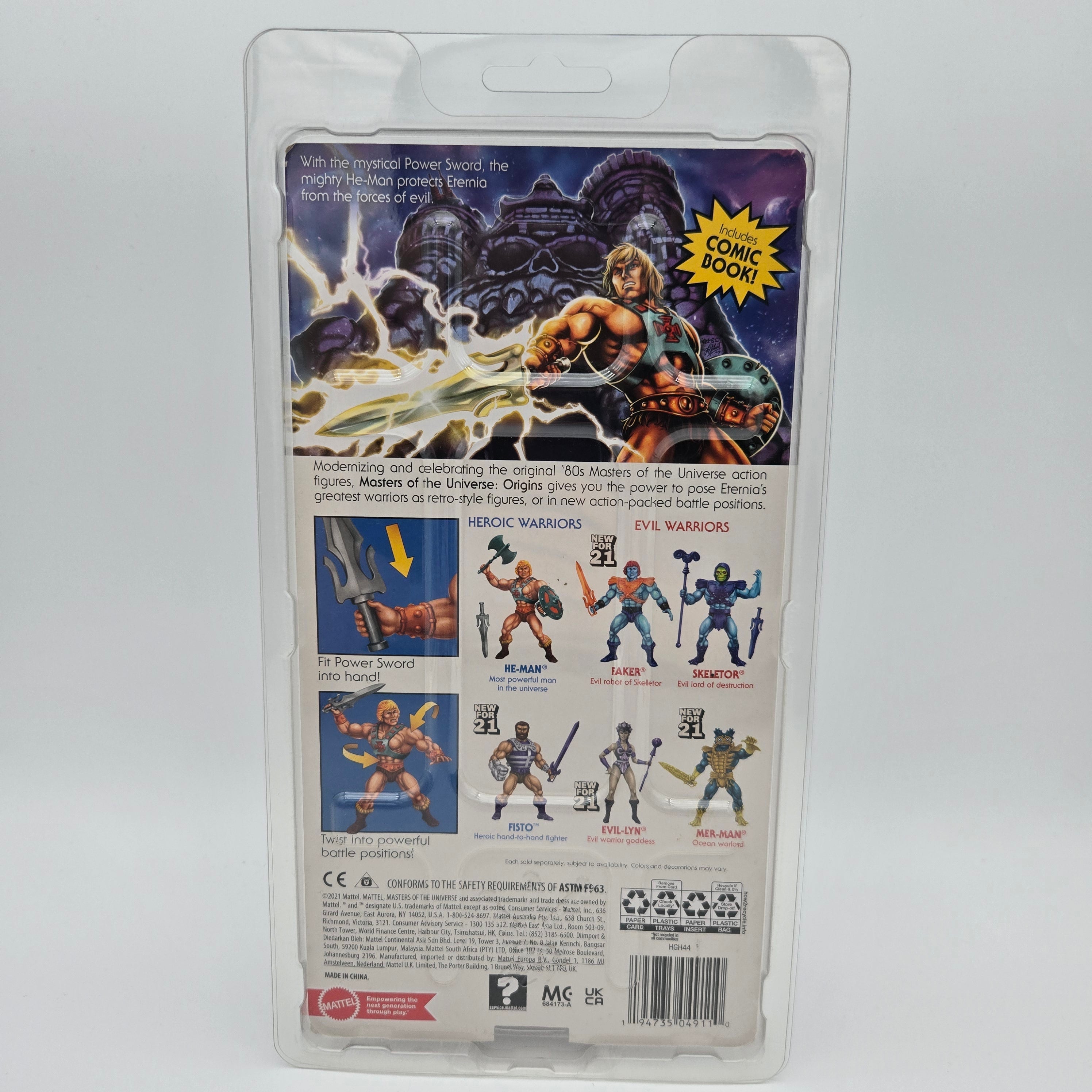 Masters of the Universe Origins - He-Man Vintage Kopf mit Autogramm von Axel Gimenez 2023