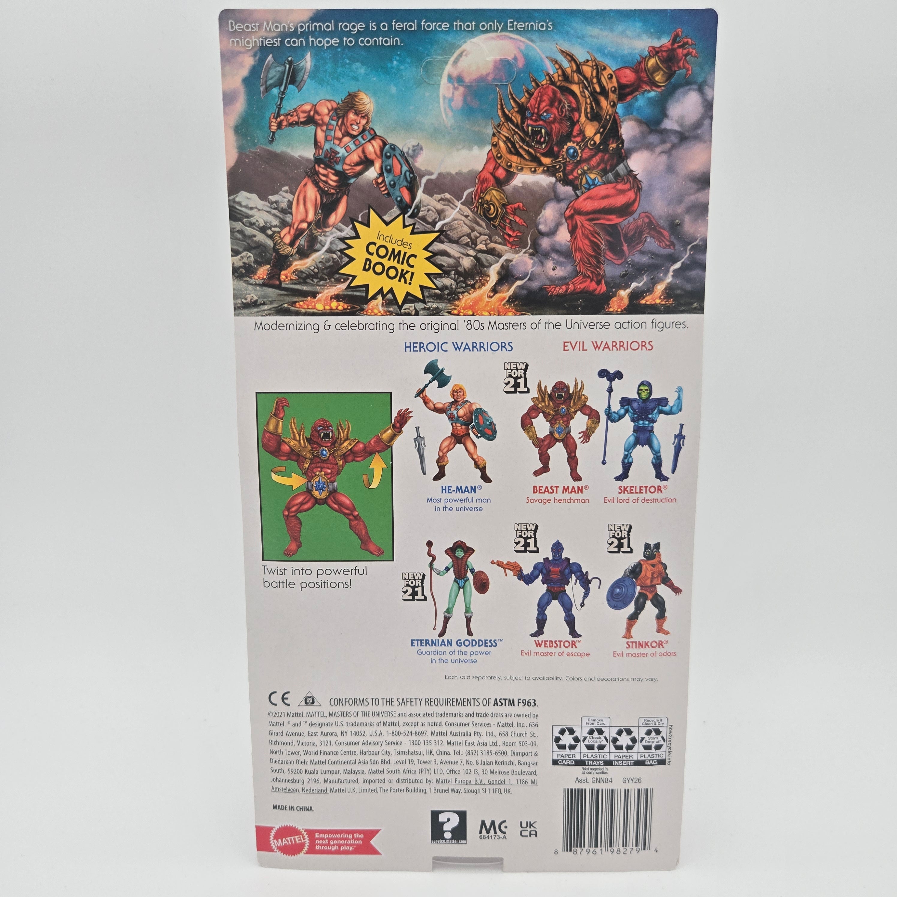 Masters of the Universe Origins - Lords of Power - Beast Man 14 cm (US)