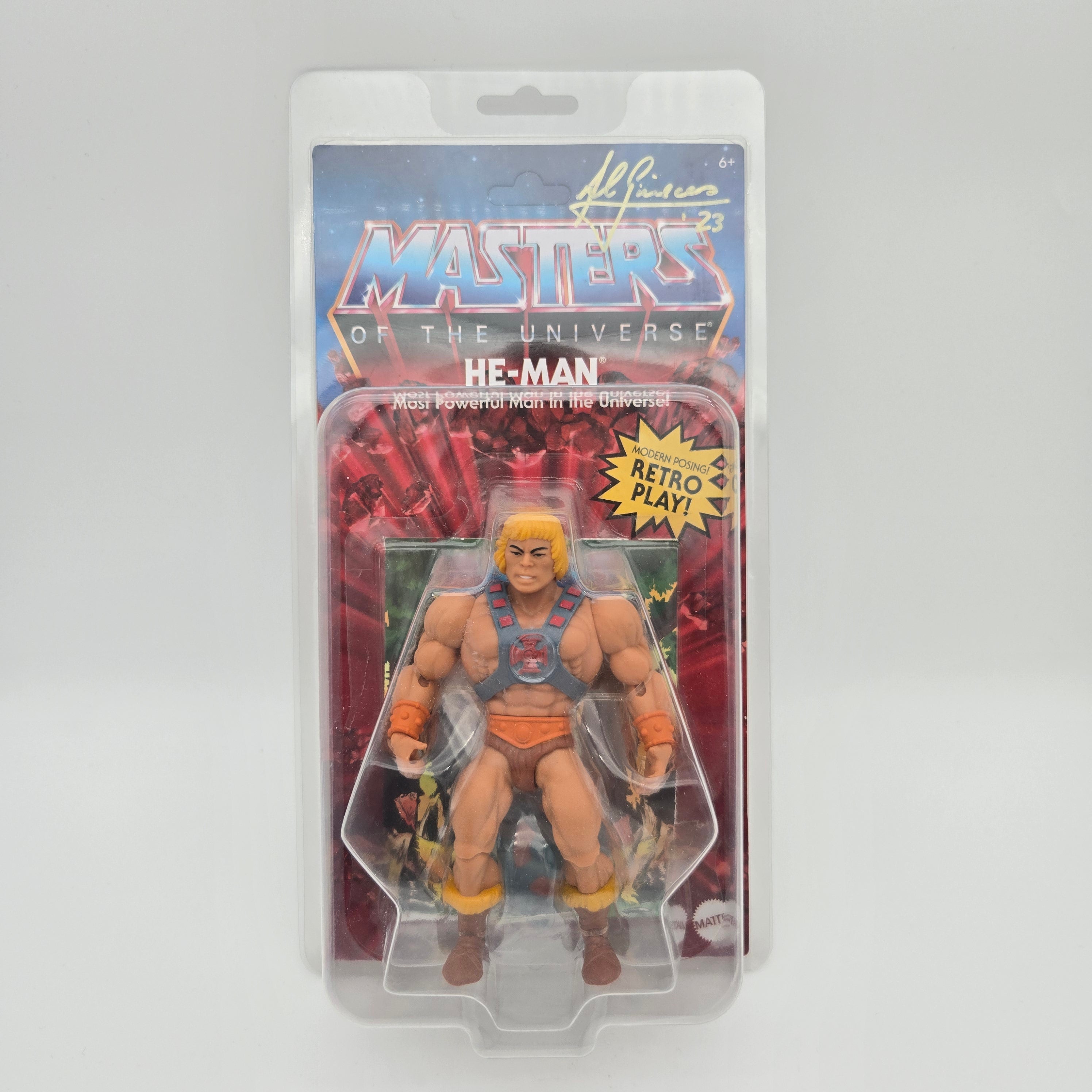 Masters of the Universe Origins - He-Man Vintage Kopf mit Autogramm von Axel Gimenez 2023