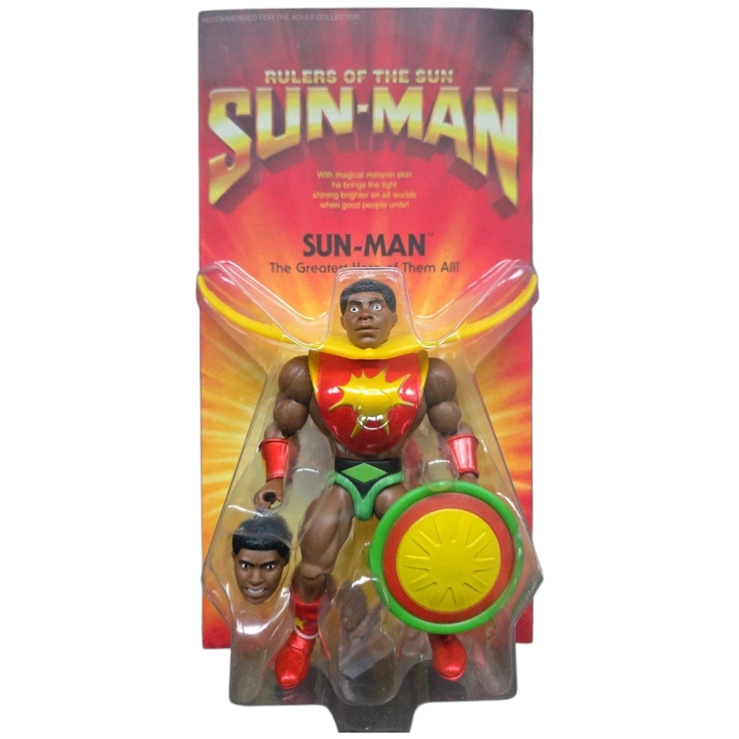 Masters of the Universe Origins - Creations Exclusive - Sun Man (Original Shipper)