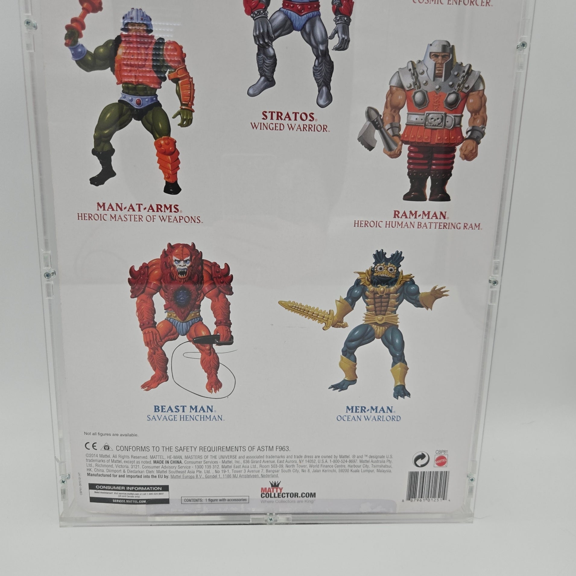 Master of the Universe 12" GIANTS Actionfigur Stratos 2014 *SORA-CASE (Riss)*