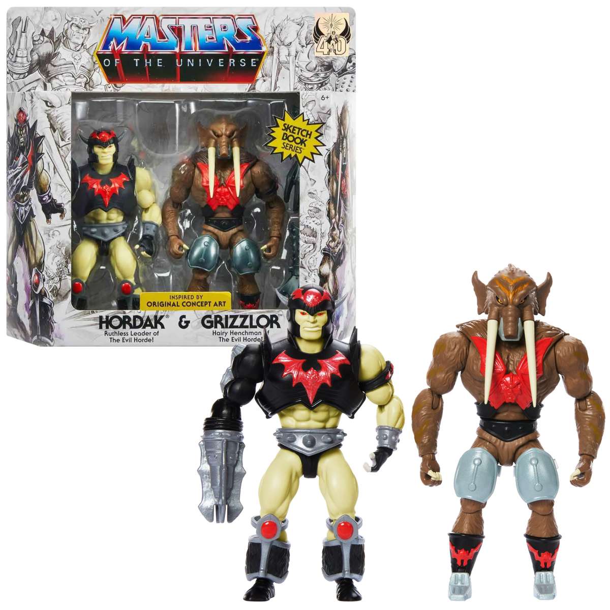 Masters of the Universe Origins - Hordak & Grizzlor - Sketch Book Series - im SORA-CASE (US)