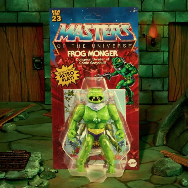 Mattel Masters of the Universe Origins Frog Monger Figure (mehrere Varianten)