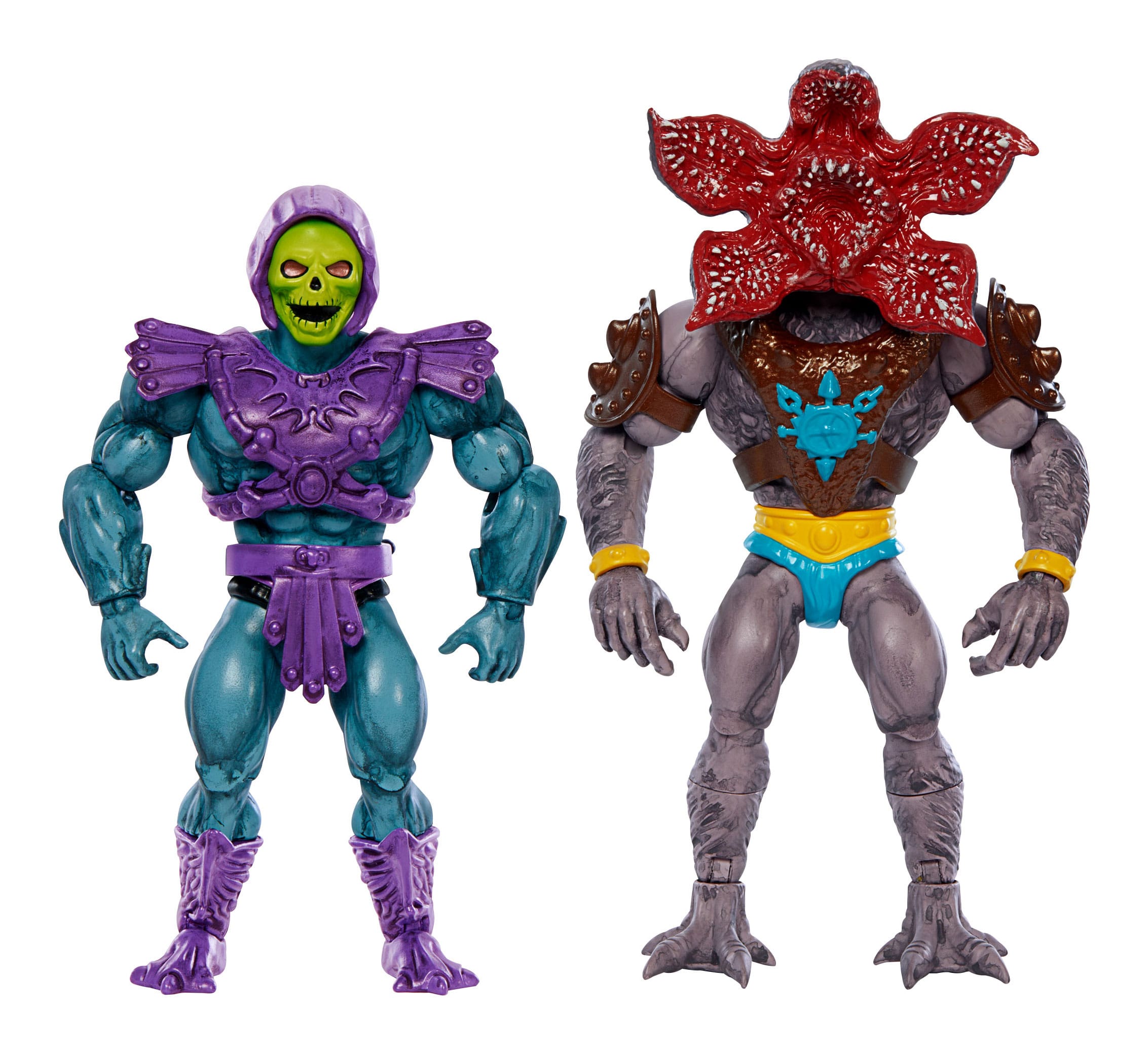 Masters of the Universe x Stranger Things Origins Actionfiguren 2er-Pack Skeletor & Demogorgon 14 cm