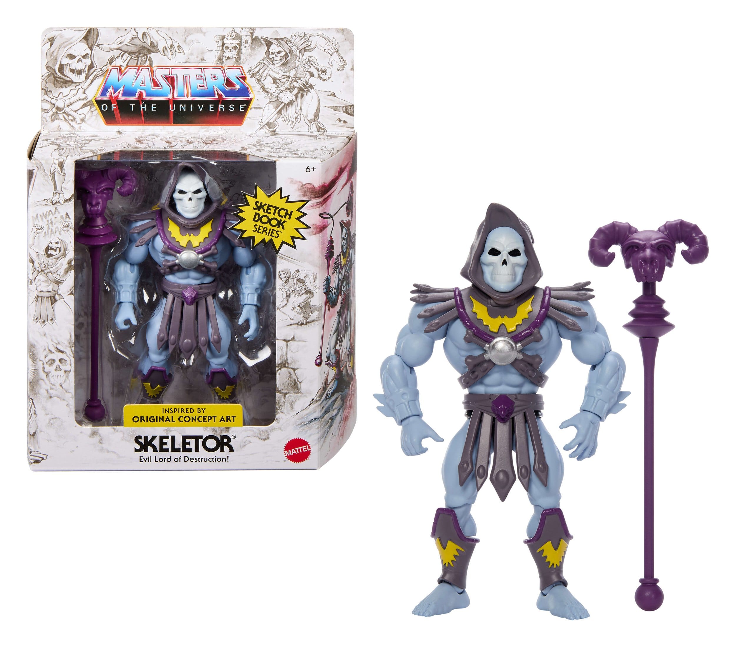 PRE-ORDER Masters of the Universe Origins Actionfigur Sketchbook Series: Skeletor 14 cm