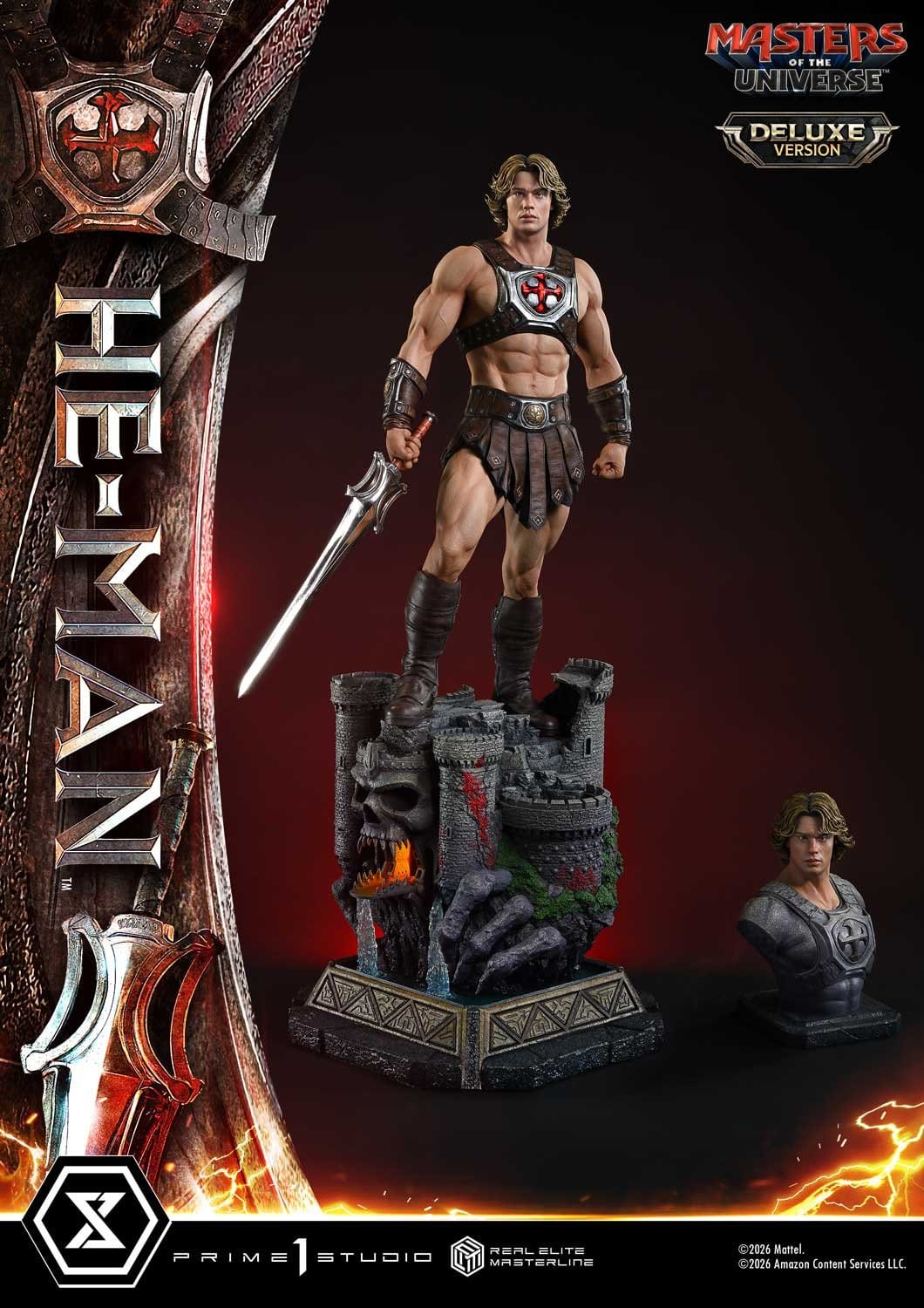 PRE-ORDER: Masters of the Universe (2026 Film) Real Elite Masterline Series Statue 1/3 He-Man Deluxe Version 117 cm