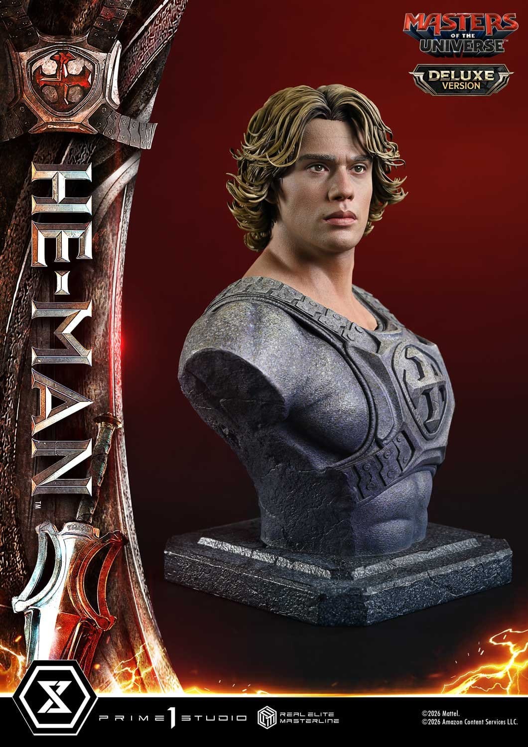 PRE-ORDER: Masters of the Universe (2026 Film) Real Elite Masterline Series Statue 1/3 He-Man Deluxe Version 117 cm