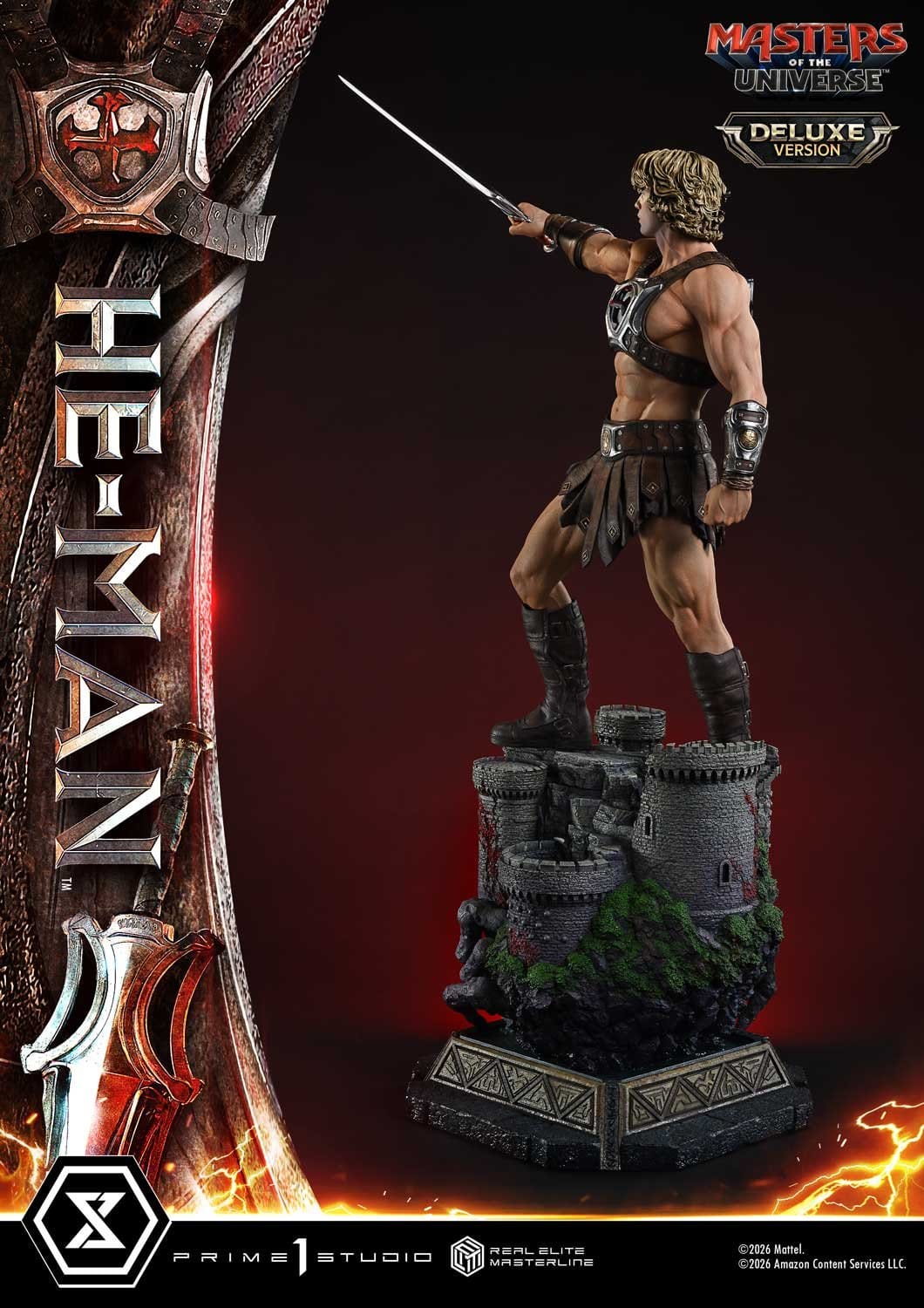 PRE-ORDER: Masters of the Universe (2026 Film) Real Elite Masterline Series Statue 1/3 He-Man Deluxe Version 117 cm