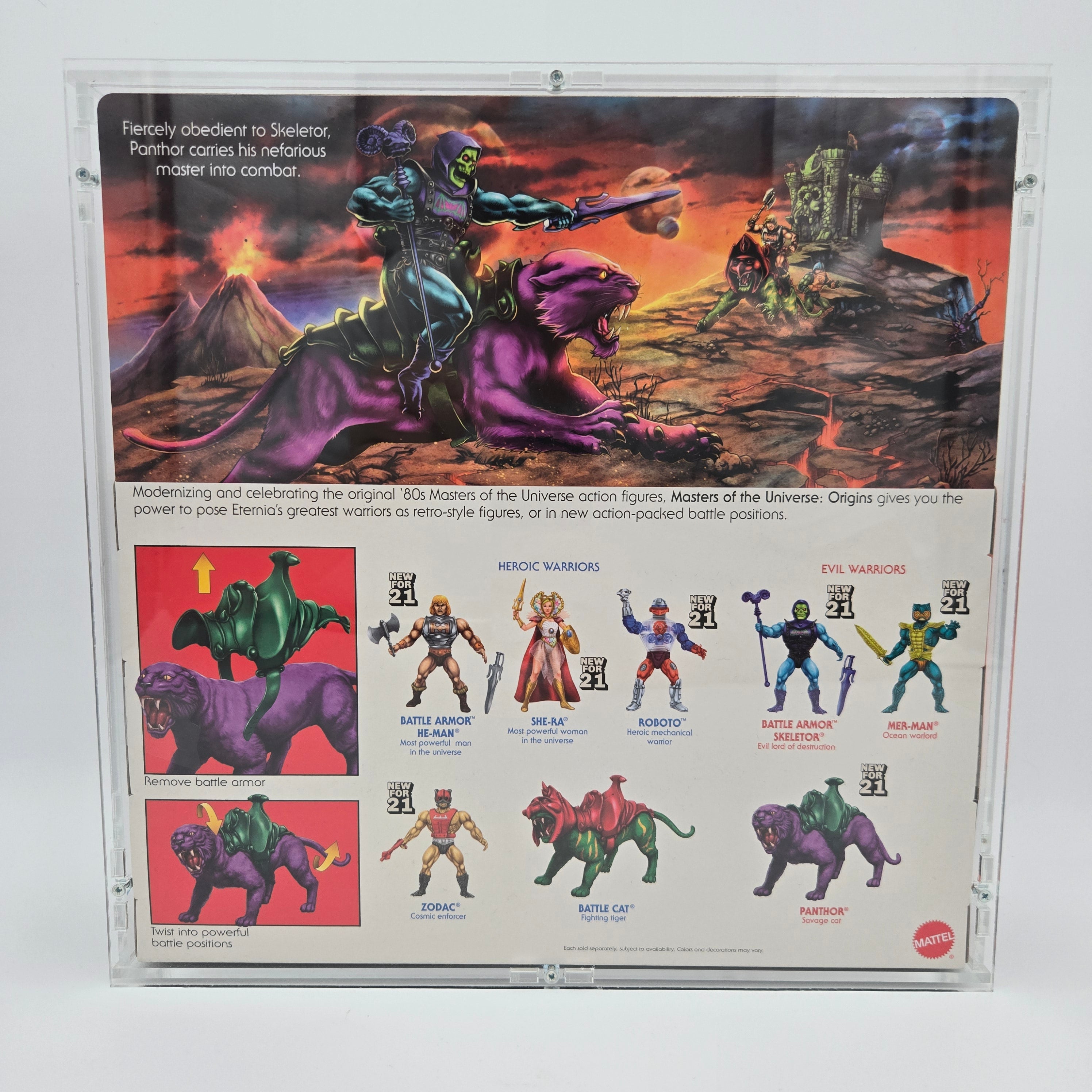 Masters of the Universe Origins PANTHOR FLOCKED - unterschiedlicher Zustand