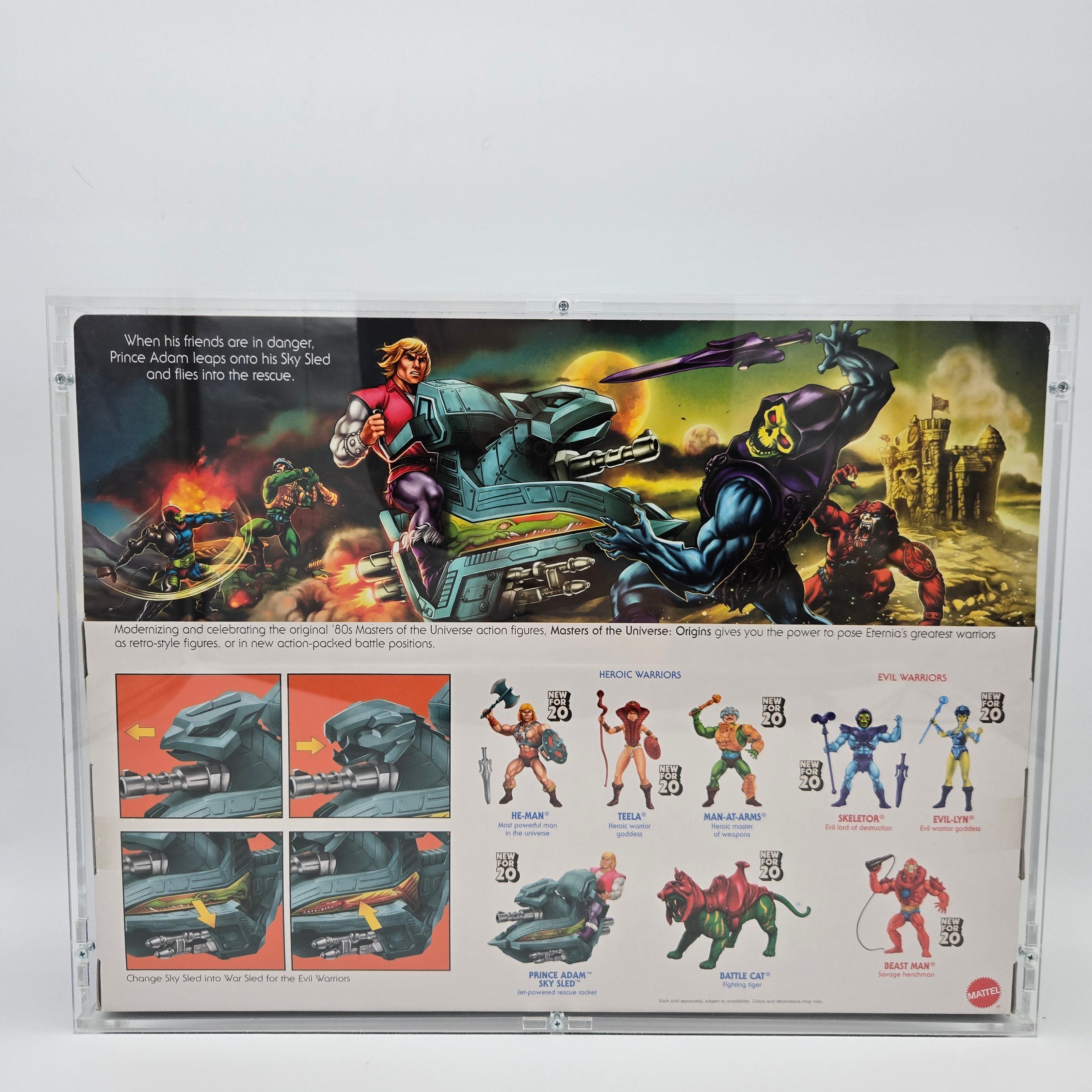 Masters of the Universe Origins PRINCE ADAM with SKY SLED (mehrere Varianten)