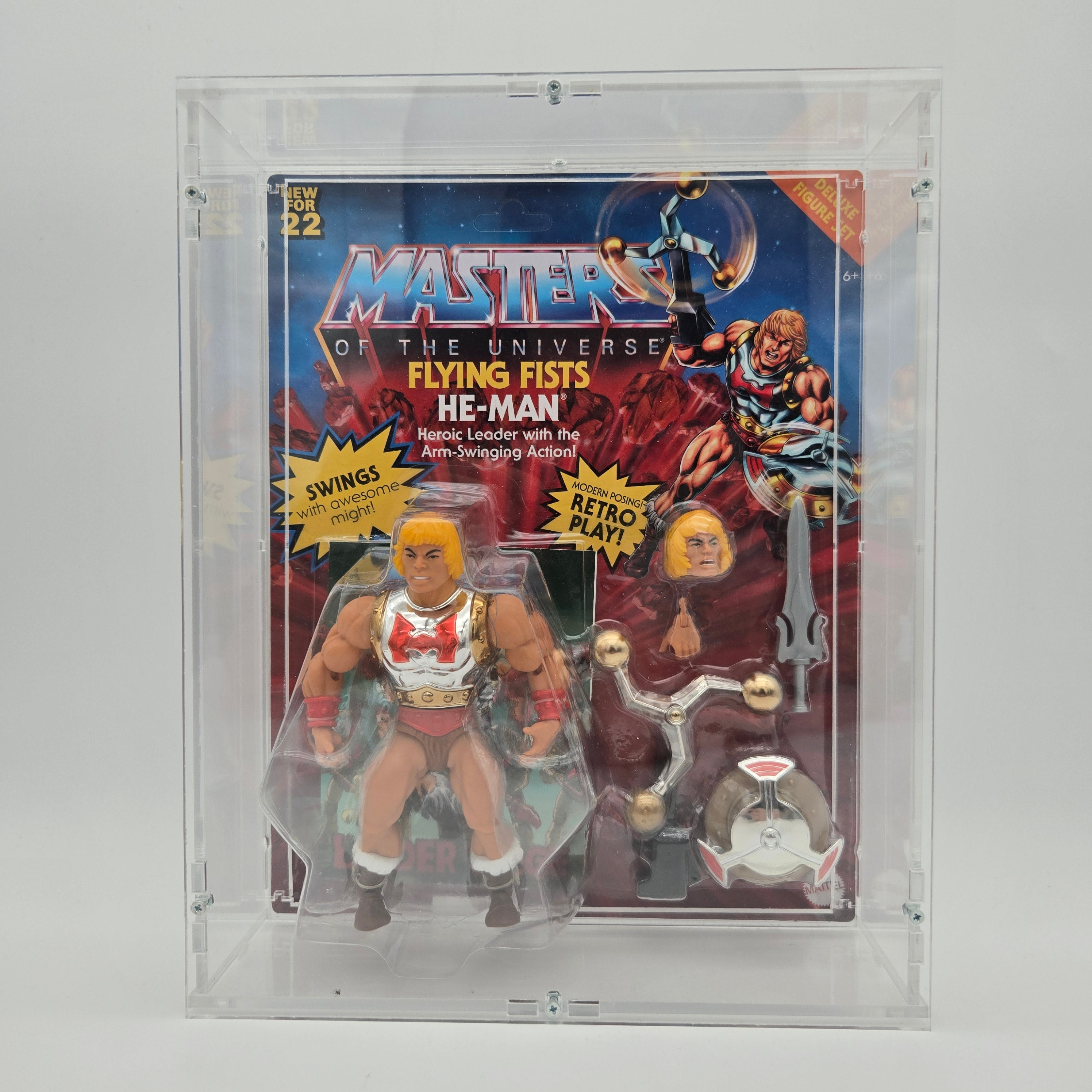 Masters of the Universe Origins - Flying Fists He-Man "Collector Grade" (Original Shipper) (Verschiedene Versionen)