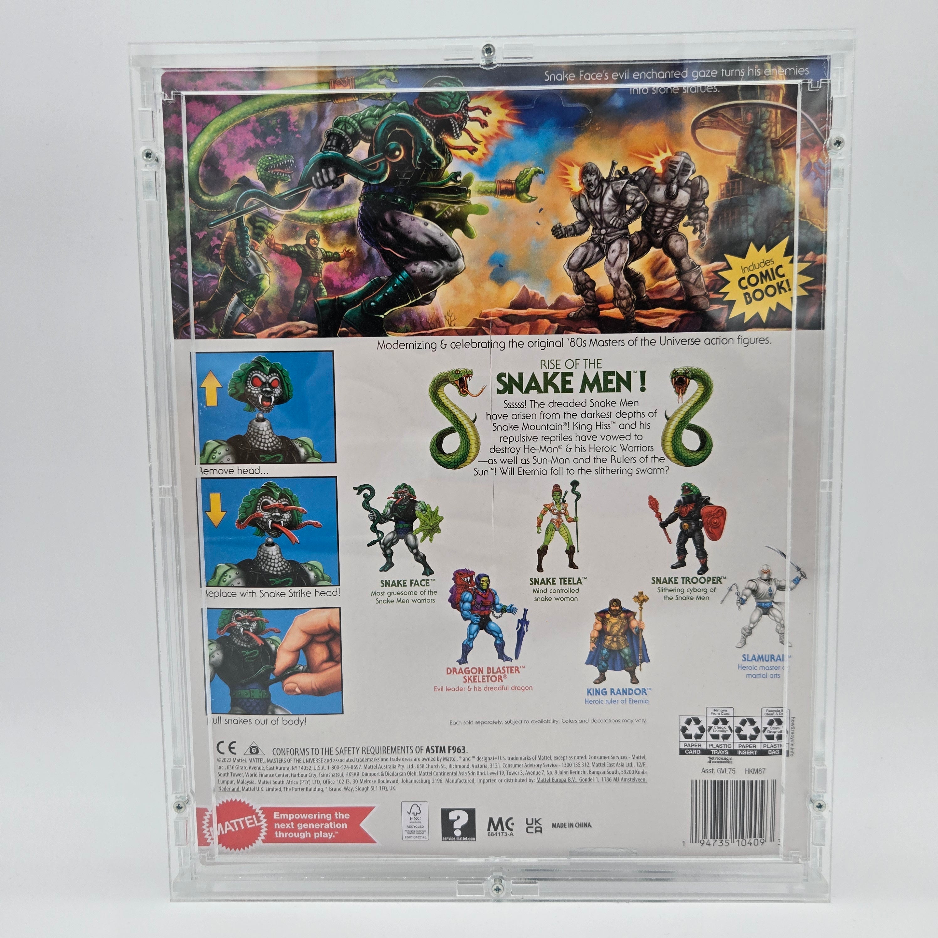 Masters of the Universe Origins - Deluxe Snake Face "Collector Grade" (Original Shipper)(mehrere Varianten)